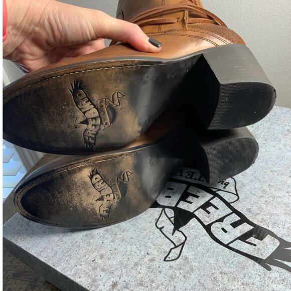 Freebird by Steven Casey Cognac Ankle Boots size 10 - Picture 7 of 7